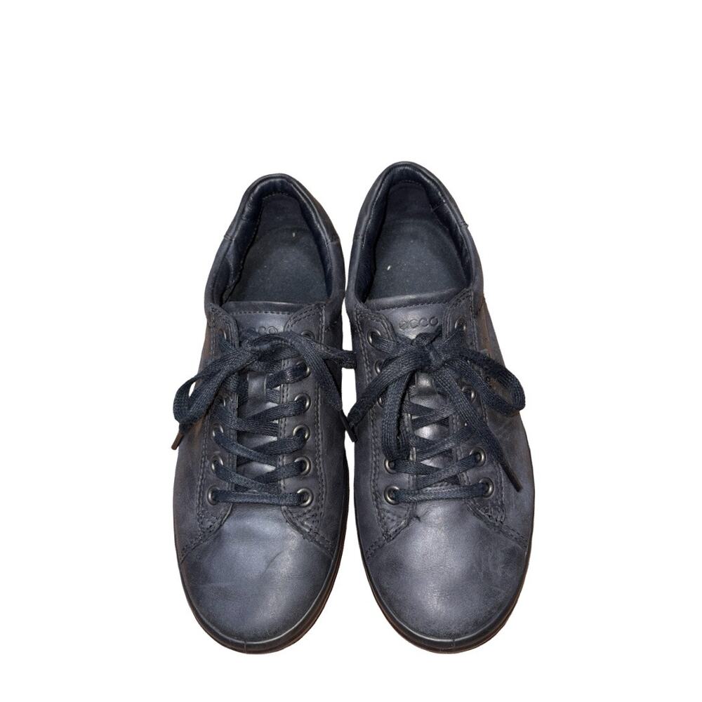ECCO Soft 7 Black Leather Sneakers Size: US 7 Women's